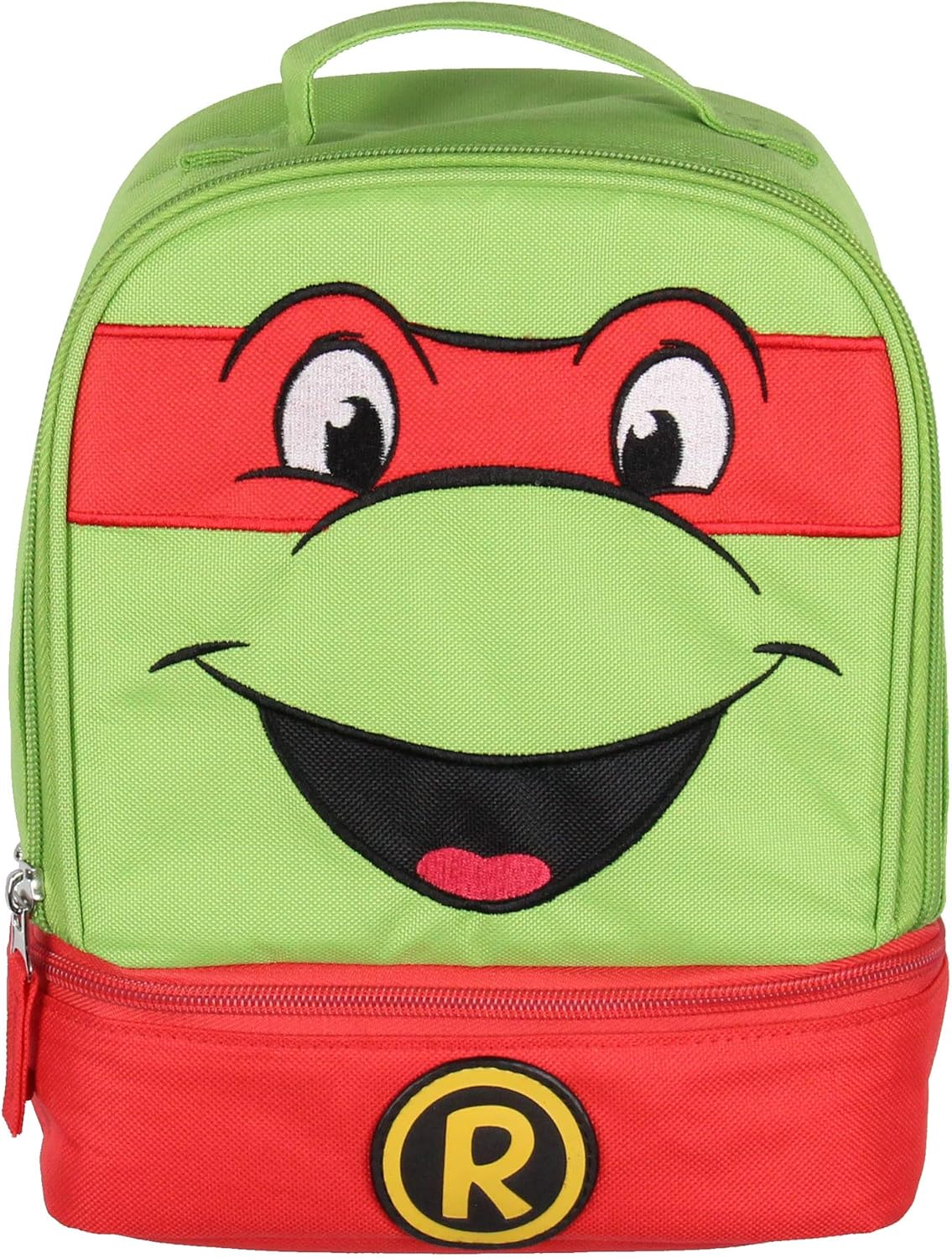 INTIMO Teenage Mutant Ninja Turtles TMNT All Turtles Dual Compartment Lunch Box (Raphael) 9"