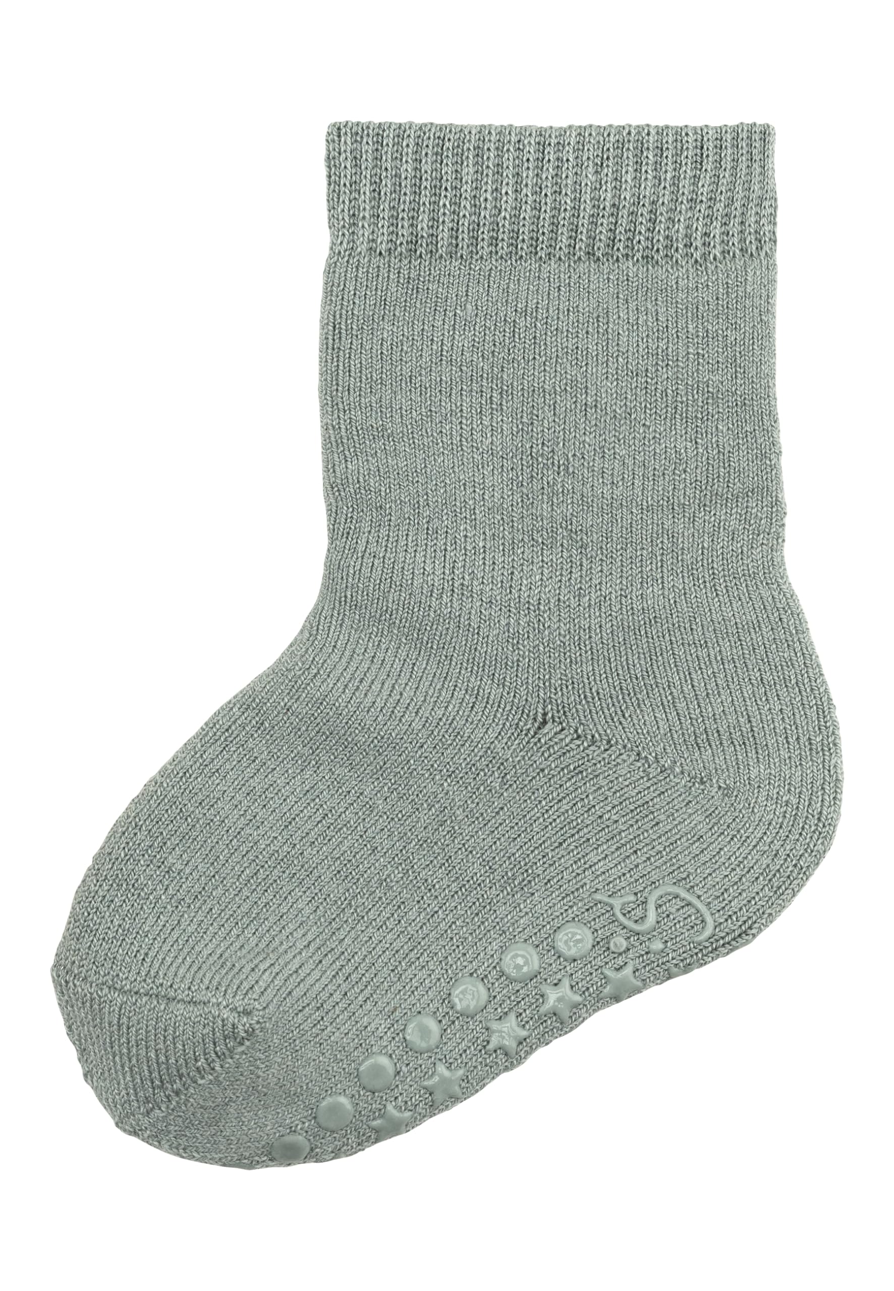 Sterntaler Unisex Steingrün Abs Socks Plain Wool
