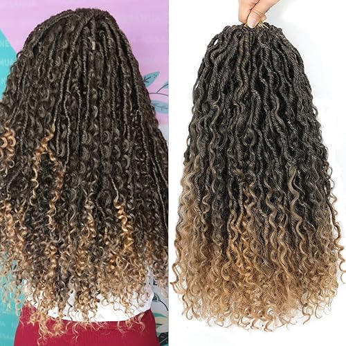 Goddess Locs - Cabello de ganchillo de 12 pulgadas T27