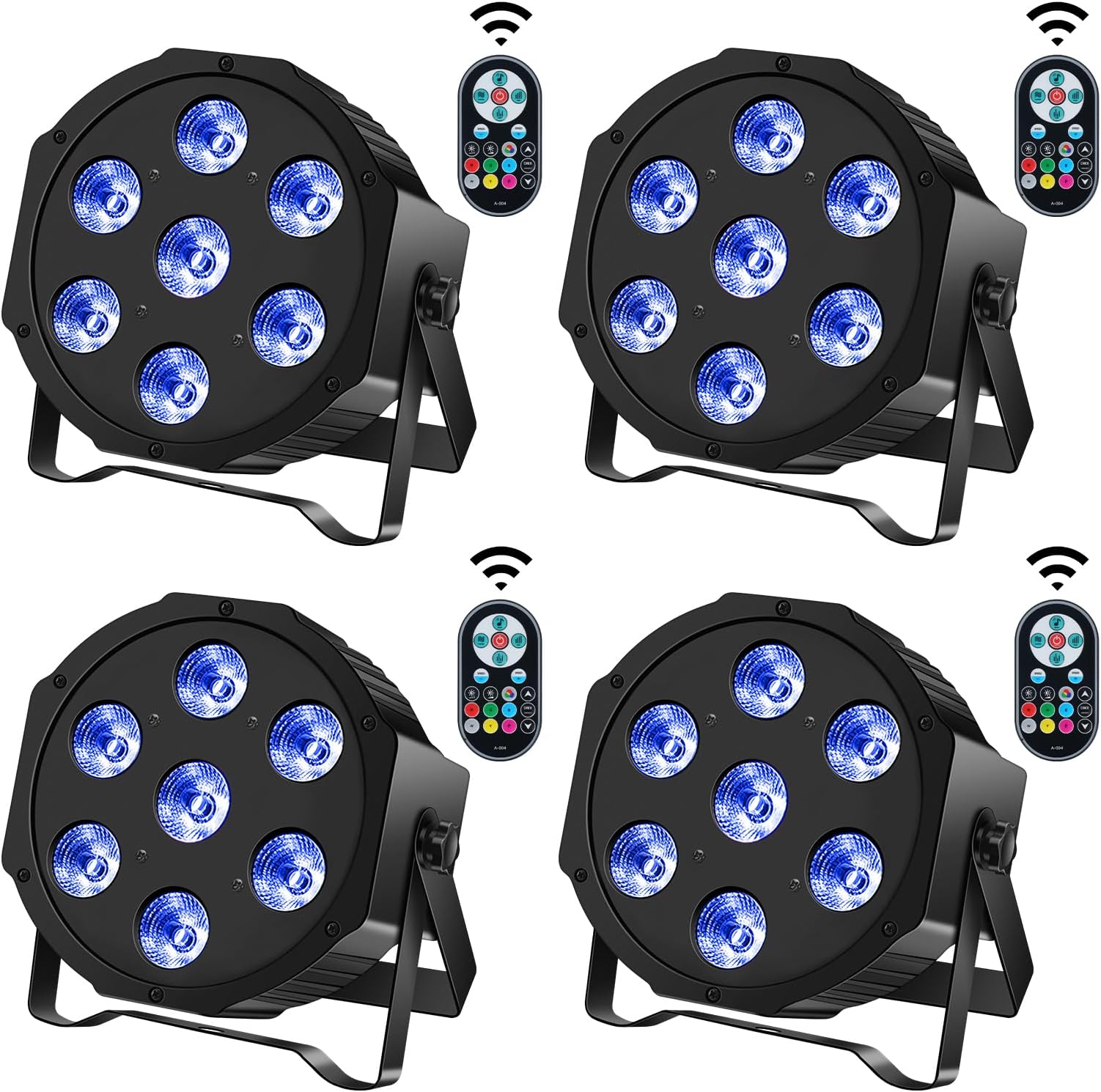 U`King 4 PCS 36 LED Lumiere Par, RGB Par Eclairage Scene avec ...