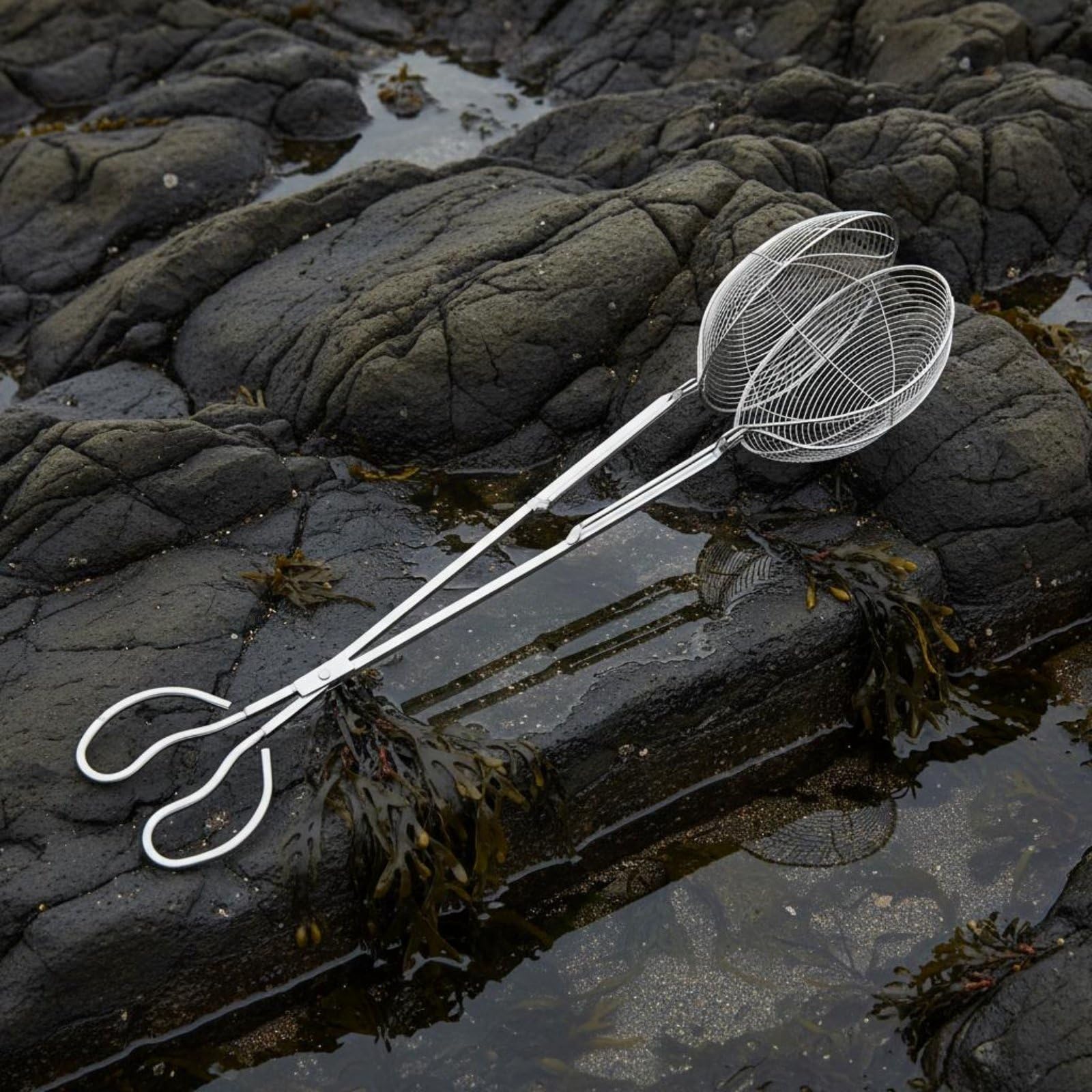LOVIVER Pince de Pêche Extensible en Acier Inoxydable Pince de Capture Longue Pince à Poisson Pince Multifonction Acier Inox Épais Résistant Contrôle sur, 65 Cm