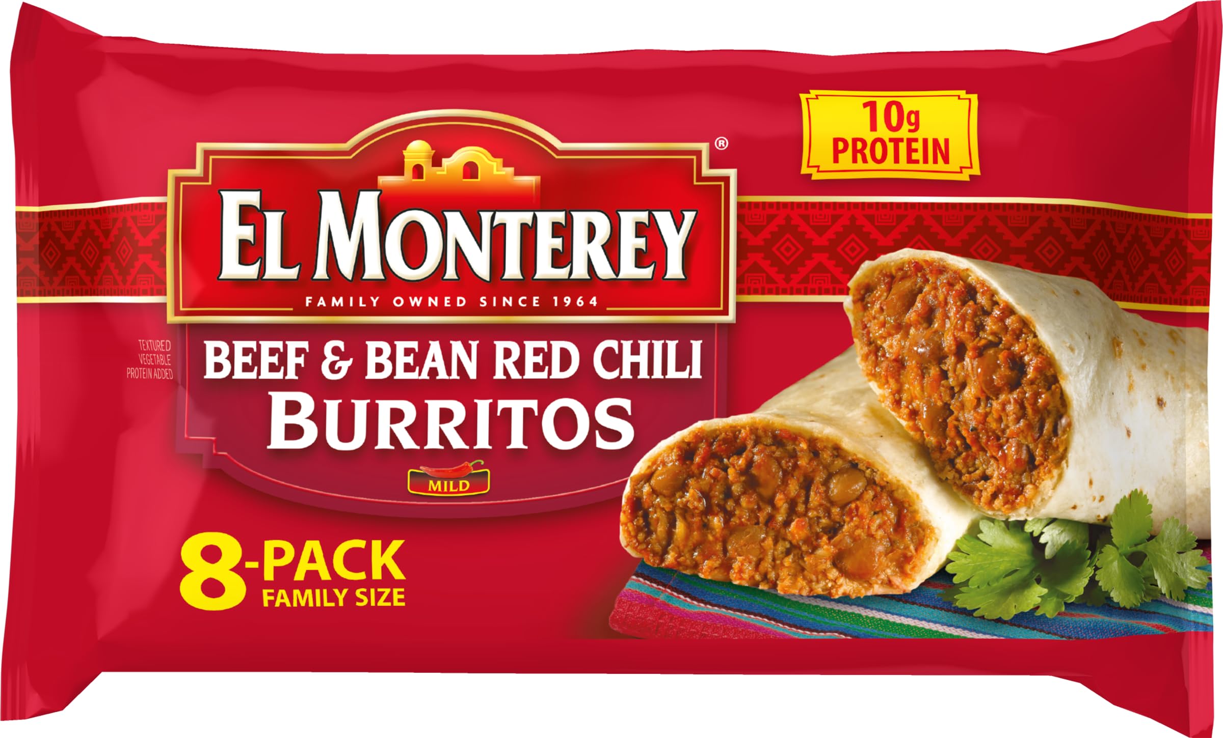 El Monterey, Beef & Bean Red Chili Burrito, 32 oz (Frozen)