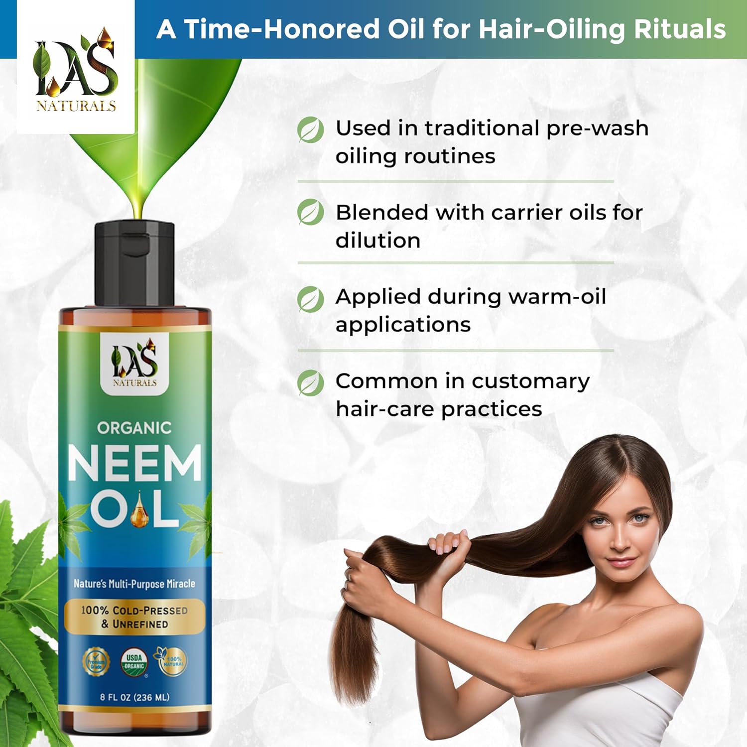 Organic Neem Oil | Multipurpose Neem Oil for Hair, Skin & Face | 100% Pure, Cold-Pressed & Unrefined | Household & Garden Use | 8 fl oz - Image 4