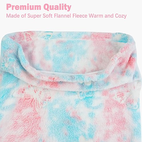 Miniatura 5 de Viviland Manta de cola de sirena para niños, mantas de cola de sirena que brillan en la oscuridad, manta de sirena de franela, regalos para niñas,