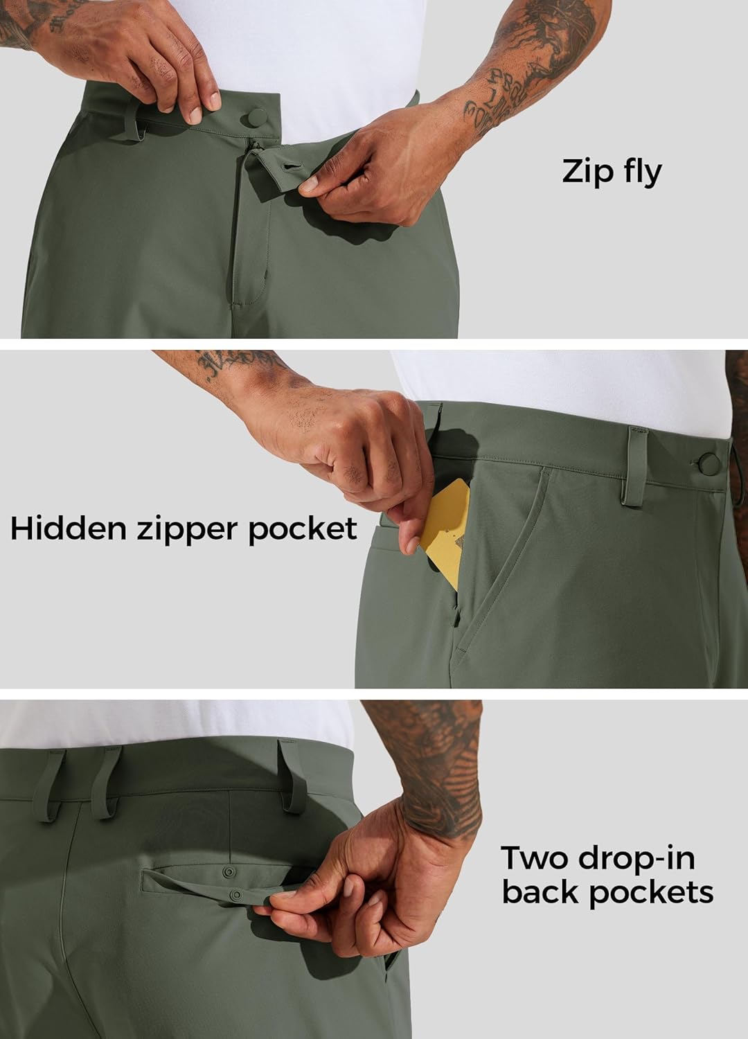 Willit Men's Golf Shorts Stretch Work Dress Shorts Quick Dry Hiking Athletic Casual Shorts with Pockets 10" - Image 5