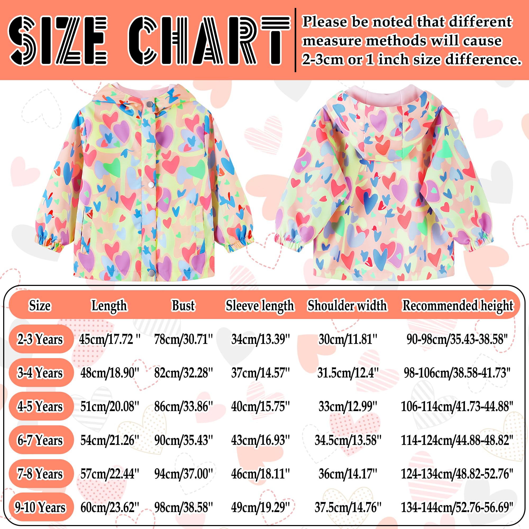 Chaqueta Impermeable Niña Niño Cortavientos Capucha Ligero Cazadora Manga Larga Softshell con Cremallera Chubasquero Primavera Otoño Abrigos Deportivos 2-10 Años