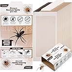Qualirey 18 Pack Spider Traps Indoor for Brown Recluse Spiders, Extra Sticky Large Insect Glue Boards for Black Widows, Sac, Wolf and Other Crawling Bugs Inside Home