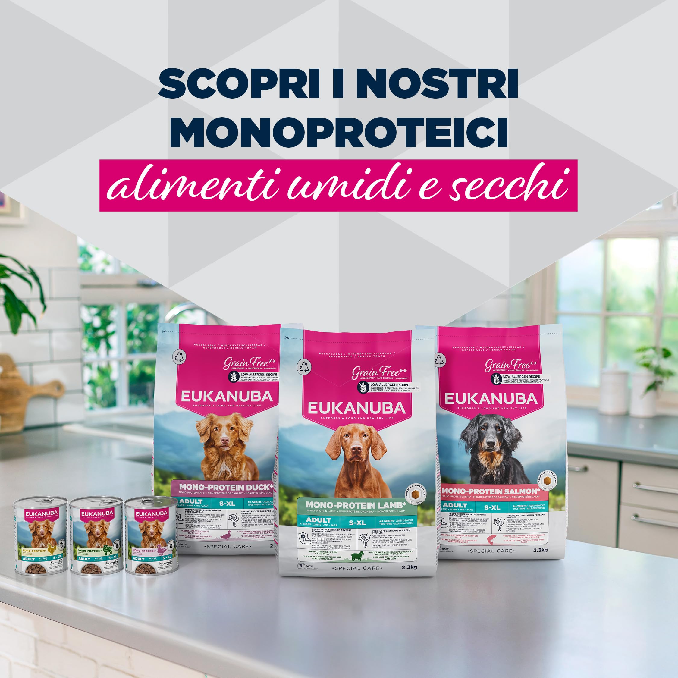 EUKANUBA Special Care cibo umido per cani adulti, Mono-Protein all’anatra 6 x 400 g