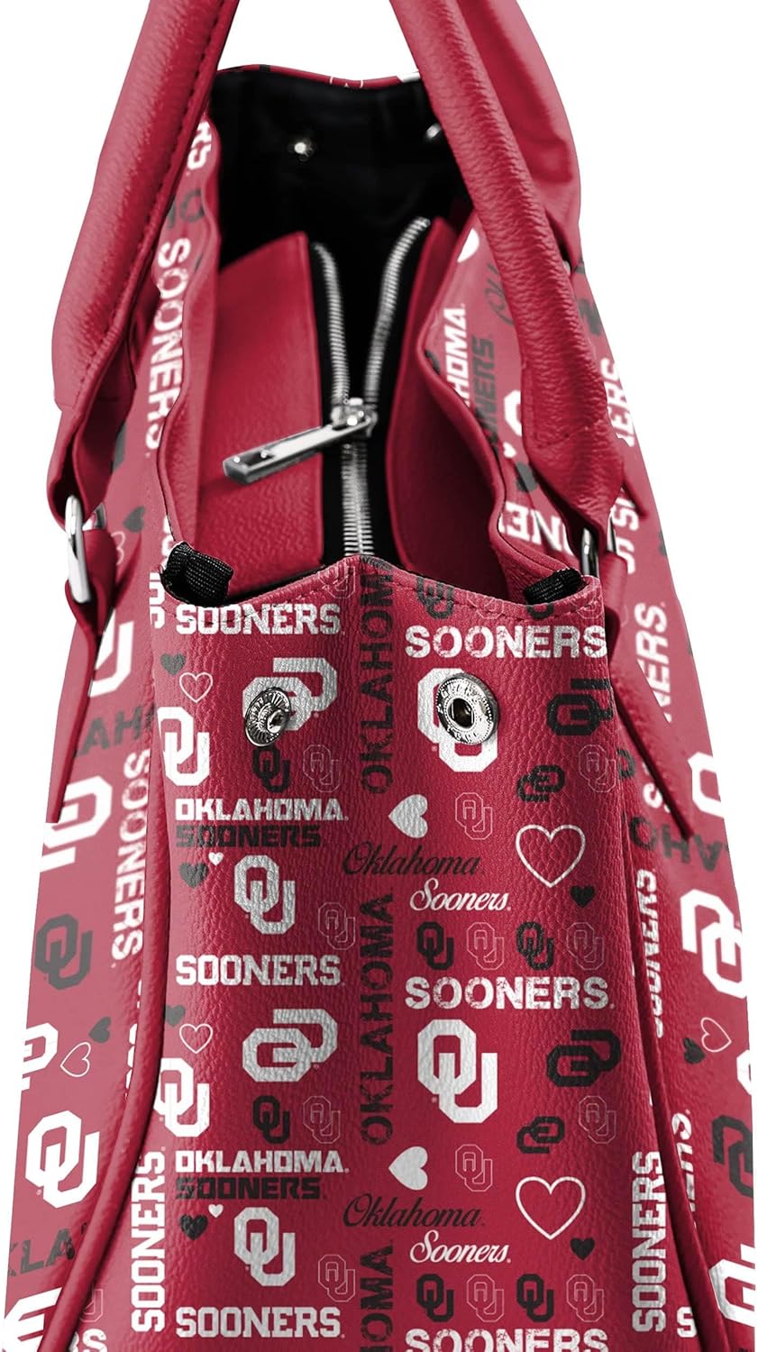 FOCO womens NCAA College Team Logo Love Purse Handbag