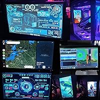 Vista 4 de WOWNOVA Panel de sensor de computadora de 7 pulgadas, pantalla LCD, monitor de temperatura de PC, pantalla secundaria, accesorios de PC para carcasa