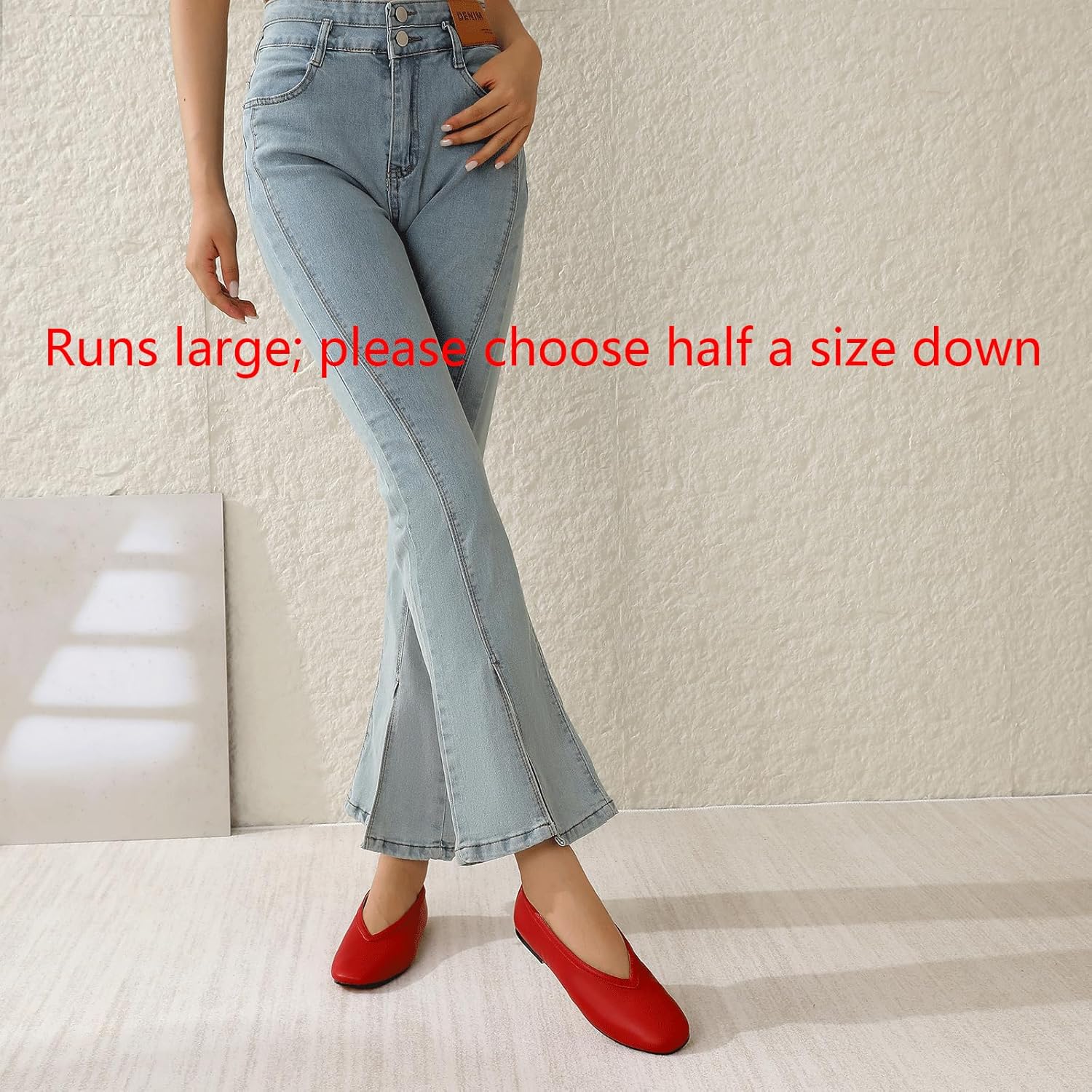 RIBONGZ Ballet Flat Shoes for Women Closed Round Toe Mary Jane Flats Comfortable Slip On Casual Shoes Dressy Office Work Walking Driving - Image 6