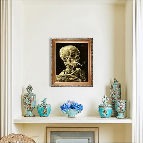 Miniatura 1334 de A&T ARTWORK The Starry Night de Vincent Van Gogh. Tamaño del marco: 36 x 30 pulgadas, tamaño de la imagen: 30 x 24 pulgadas, reproducciones clásicas