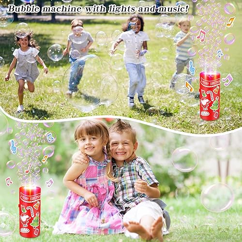 Miniatura 3 de Máquina de burbujas de fuegos artificiales, efectos de música y luces para niños al aire libre o en interiores, juegos y fiestas, niños pequeños