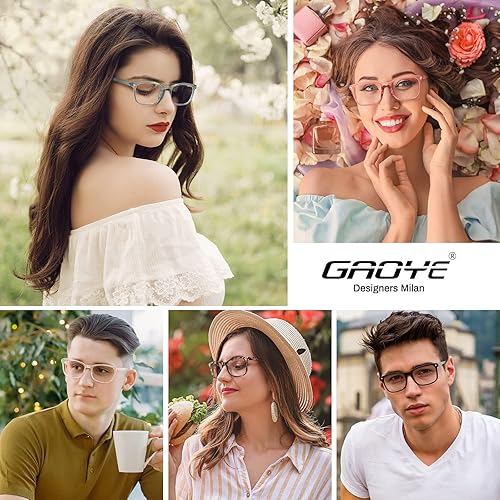 Miniatura 6 de Paquete de 6 anteojos de bloqueo de luz azul, falsos, cuadrados, de moda, gafas de juegos de computadora anti rayos UV, para mujeres/hombres