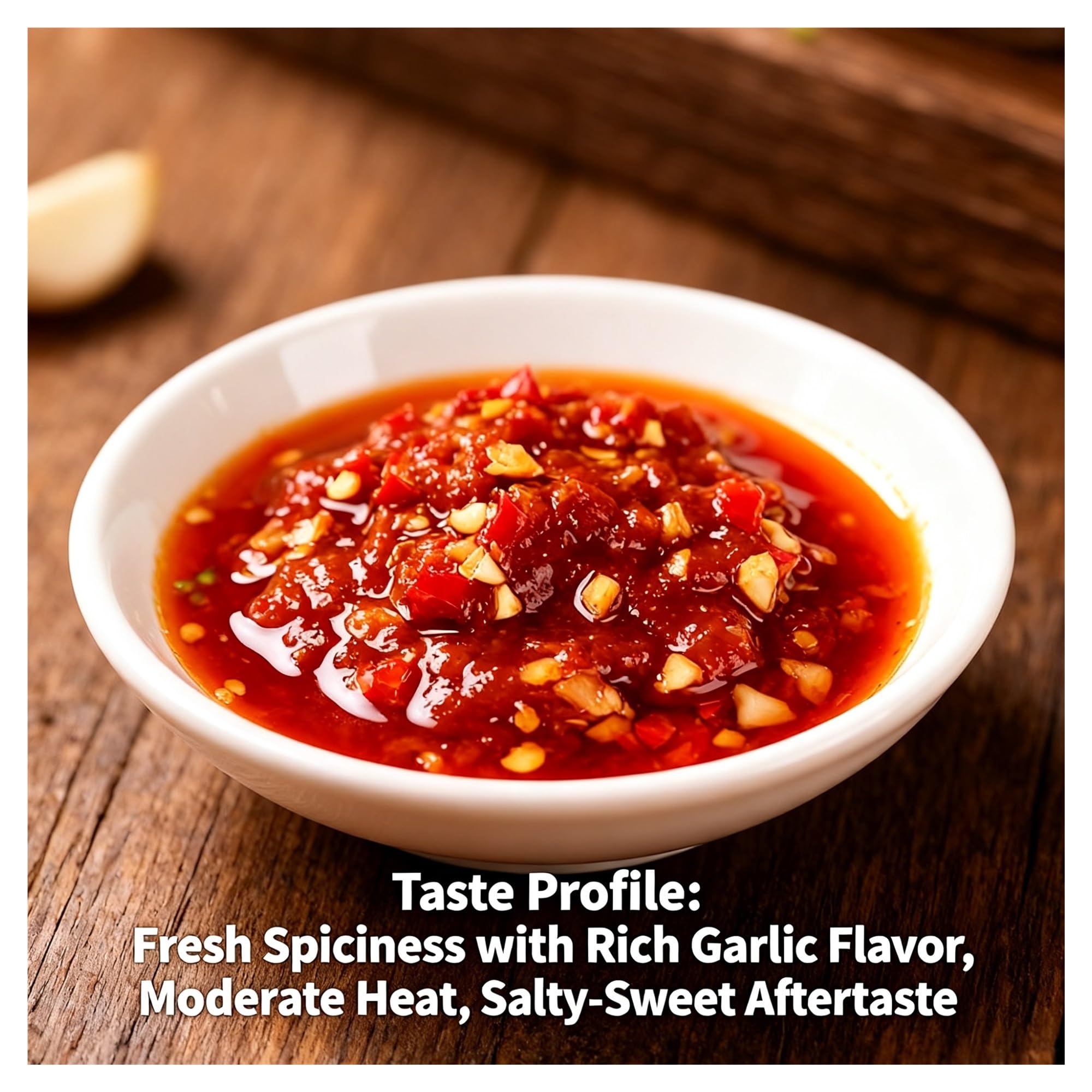Sos czosnkowo-chili 226 g - autentyczny smak, wszechstronny do przypraw i gotowania, odpowiedni do ryżu i makaronu(2pcs)