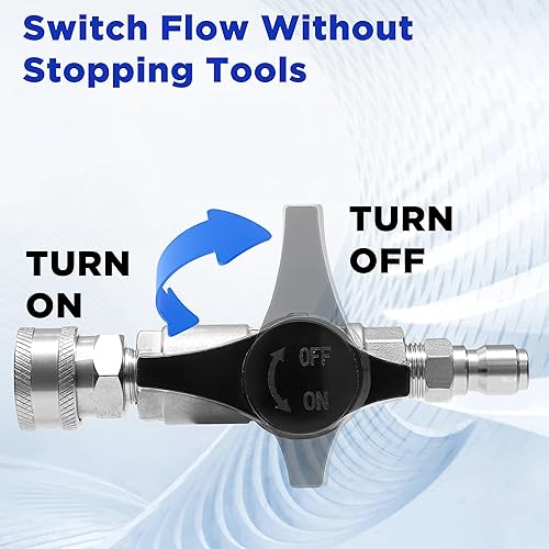 Miniatura 7 de PWACCS Manguera de lavado a presión de 50 pies x 1/4 pulgadas, manguera de lavadora eléctrica, resistente a las torceduras, lavadora a presión de