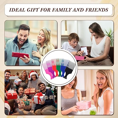 Miniatura 7 de Zhehao 120 piezas de peine de plástico para cabello de dientes anchos para peine afro suave, suministros de salón para mujeres y hombres, rizado,