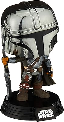 Funko Pop! Star Wars: The Mandalorian - Mandalorian (Chrome), Amazon Exclusive