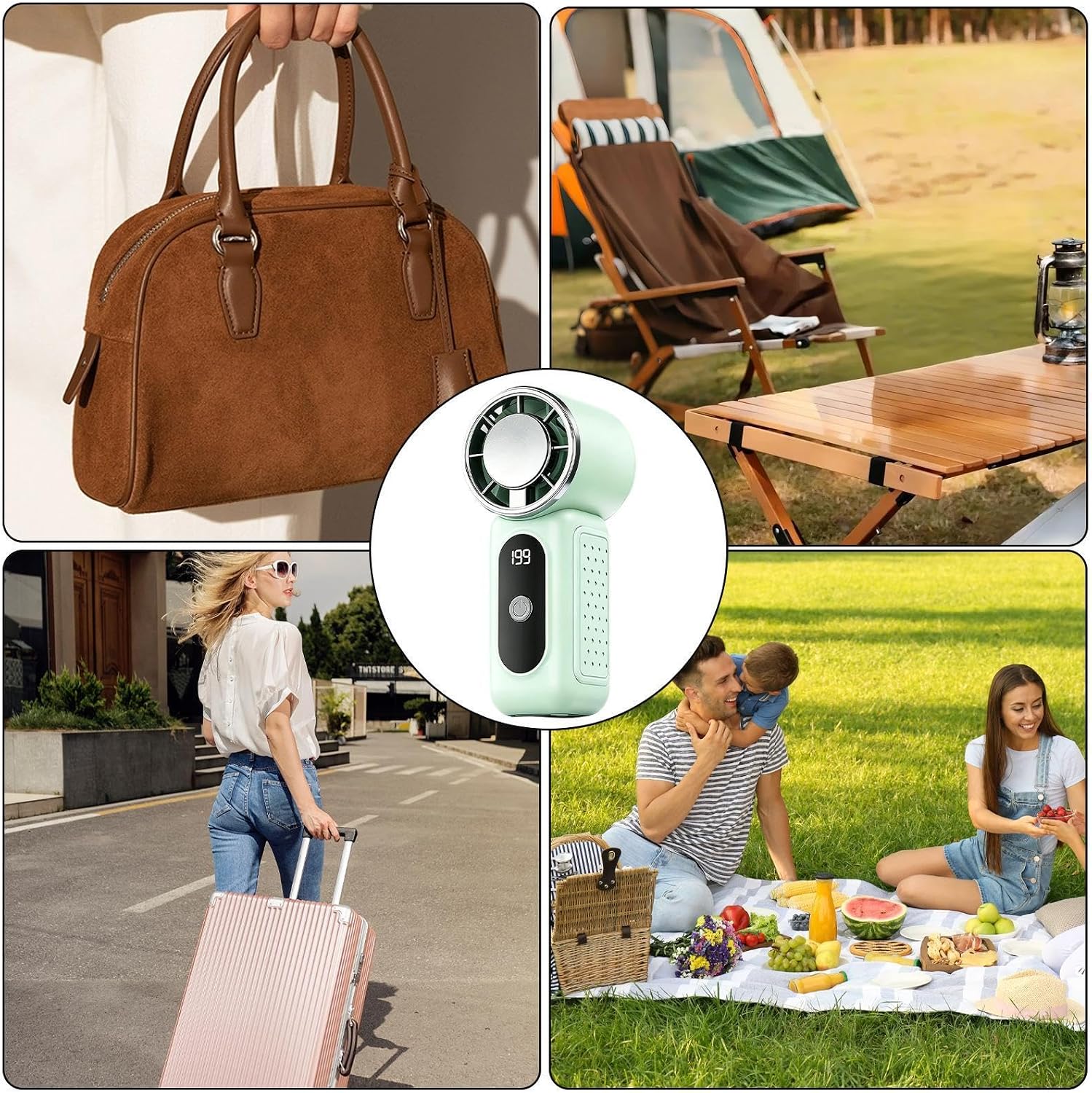 Personal Cooling Fan Rechargeable Bladeless Cold Wind Blower image 4