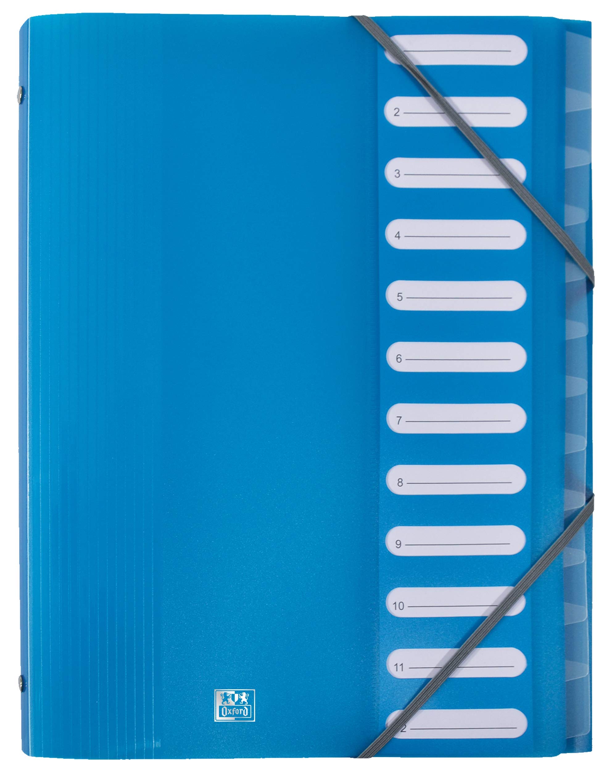 Reglas de Vida Elba 400006531 Escuela Carpeta PP, 12 bolsillos, colores surtidos, 12-pack