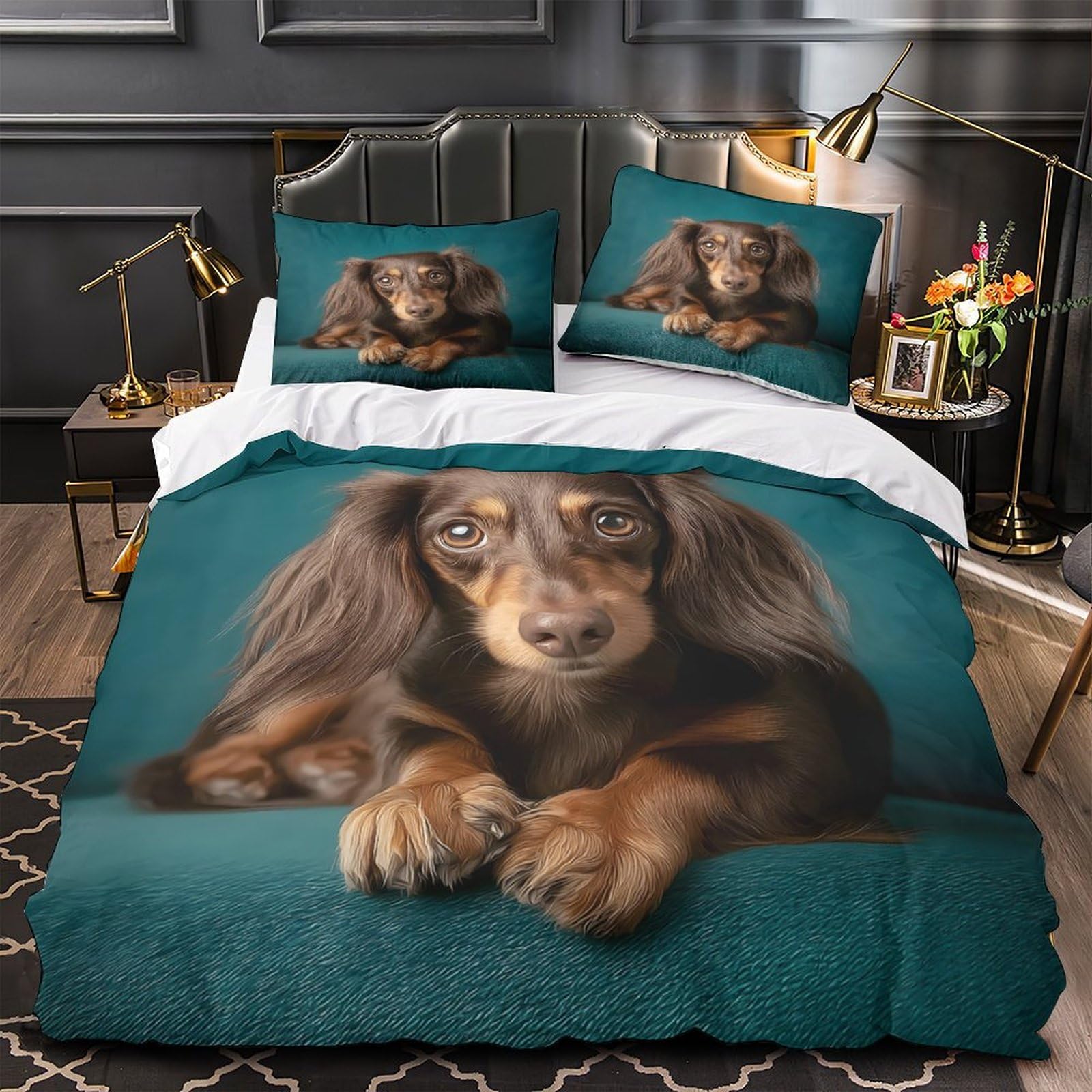 Housse de Couette Teckel Imprimée pour Créer une Ambiance Cocooning et Douce
