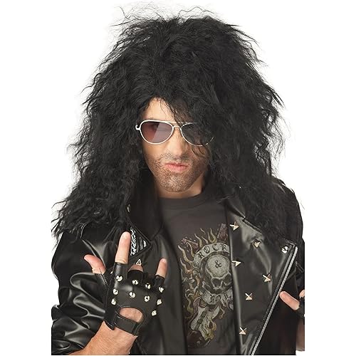 California Costumes Black Heavy Metal Wig