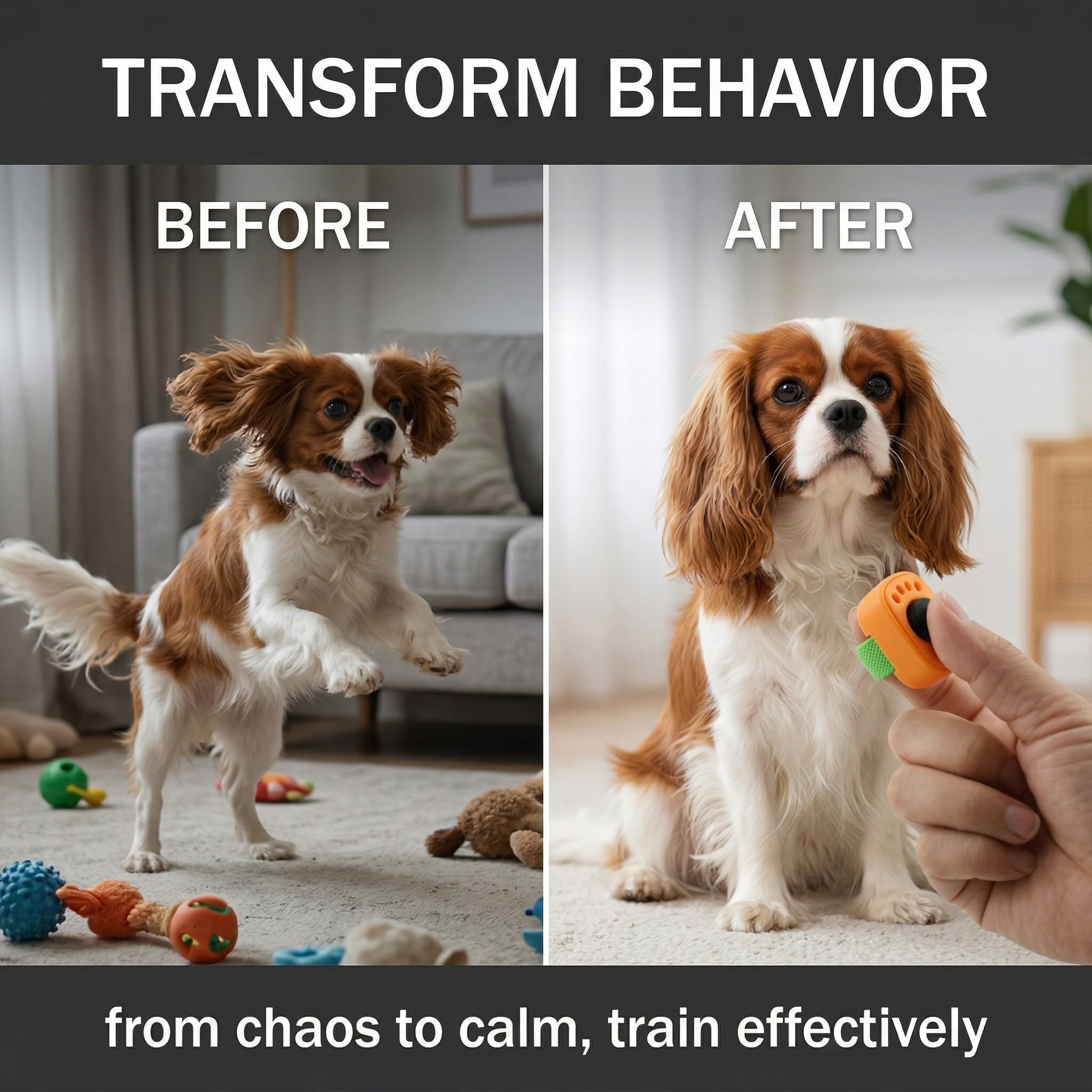 3 Pezzi Clicker per Cani Clicker Addestramento Cani Formazione Clicker, Clicker con Anello per Cane Gatto Cavallo Accessorio Pratico per l'Addestramento di Cani Gatti e Cavalli