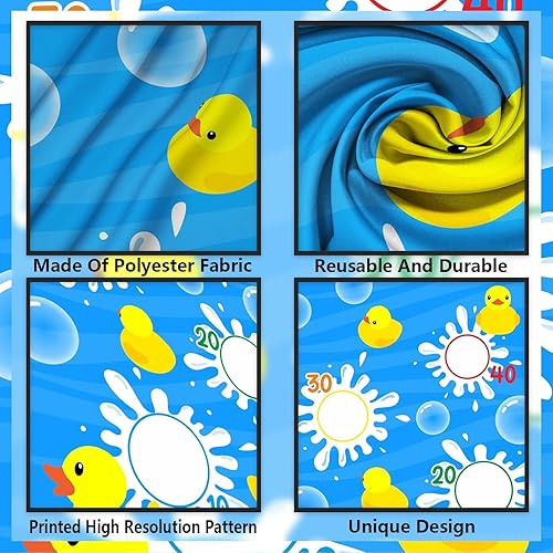 Miniatura 3 de Cartel de juegos de lanzamiento de patos amarillos de dibujos animados, telón de fondo, decoración temática de animales, decoración para interiores