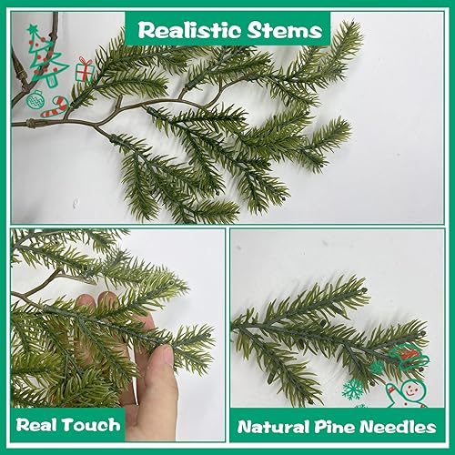 Miniatura 6 de Guirnalda de Navidad (verde, 6 pies)