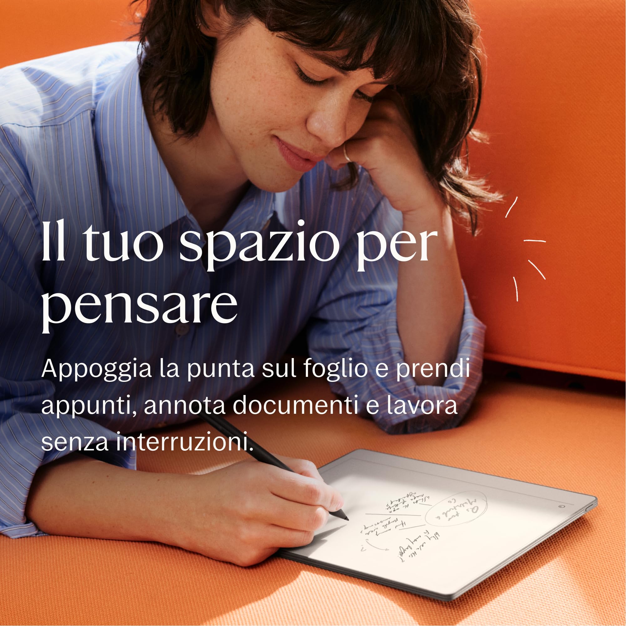 reMarkable Paper Pure – Tablet di carta con schermo da 10,3” in bianco e nero con penna Marker – Blocco note digitale per pensare, scrivere e leggere meglio