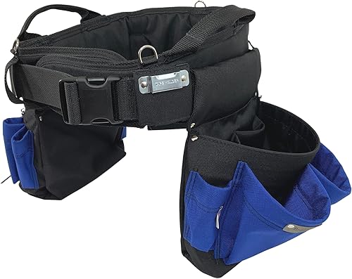Miniatura 1 de BOULDER BAG Professional Electrician's MAX Combo con cómodo cinturón de herramientas de soporte de espalda, hebilla de liberación rápida, cinturón