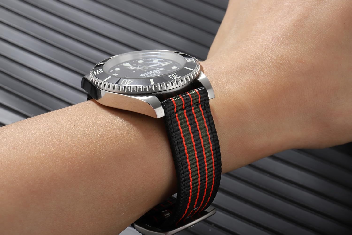 TACTICAL FROG 20mm 22mm Watch Band Military Watch Straps Replacement Nylon Watch Strap for Men Women with Stainless Steel Buckle image 5