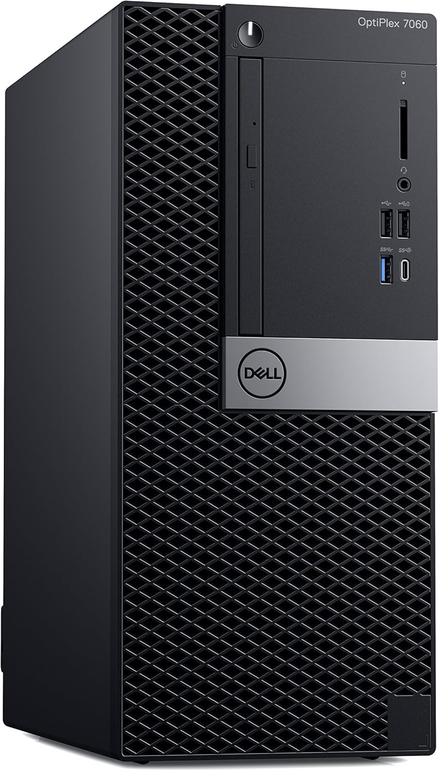 Dell OP7060MTW9M7T OptiPlex 7060 Desktop Computer with Intel Core i7-8700 3.2 GHz Hexa-core, 8GB DRAM, 1TB HDD