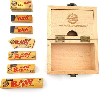 RAW Wooden Rolling Box Gift Set - STANDARD