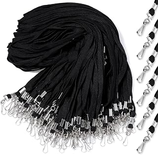 Epakh 200 Pcs Lanyards for ID Badges with Swivel Hooks