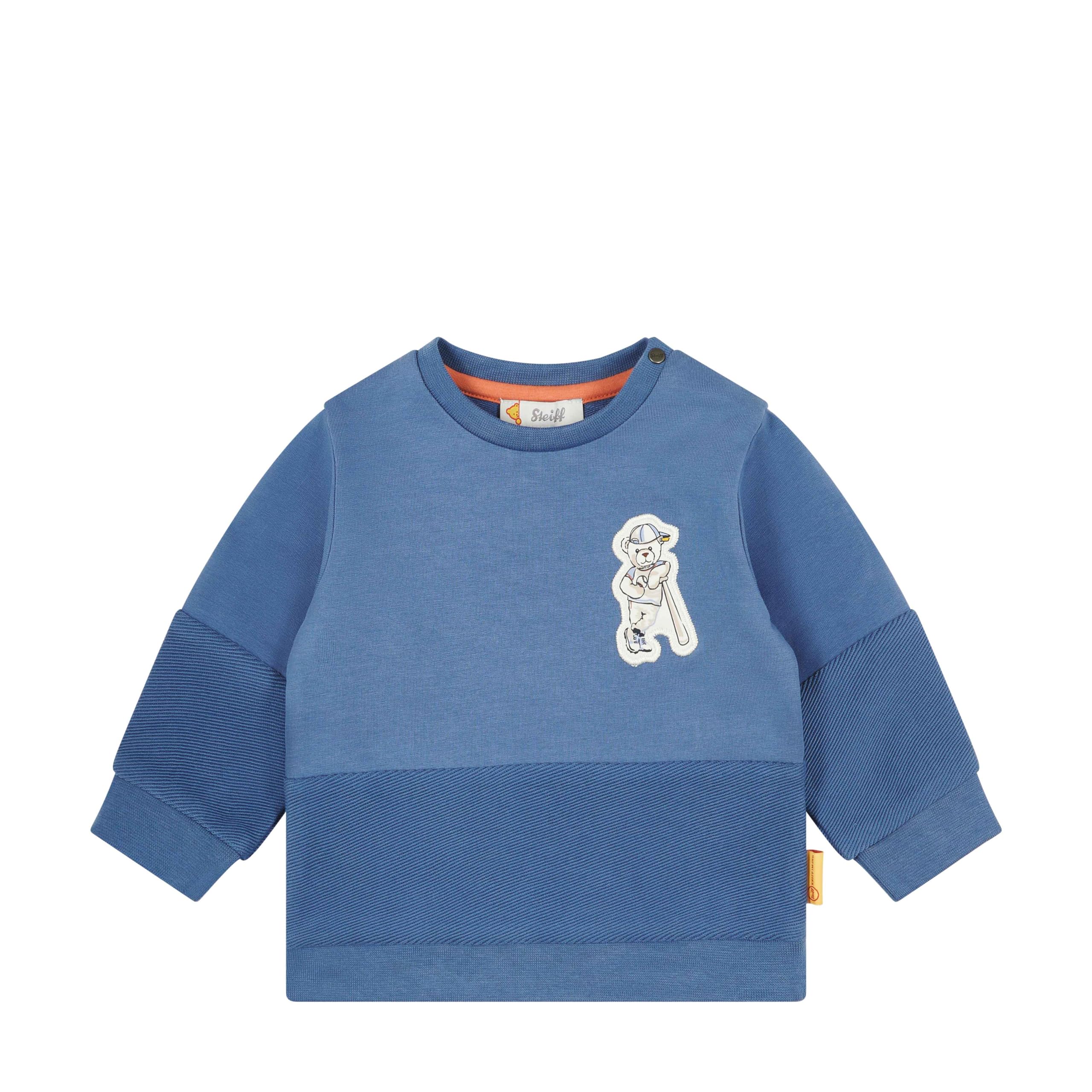 Steiff Baby Boys Sweatshirt Sweatshirt, BIJOU BLUE,
