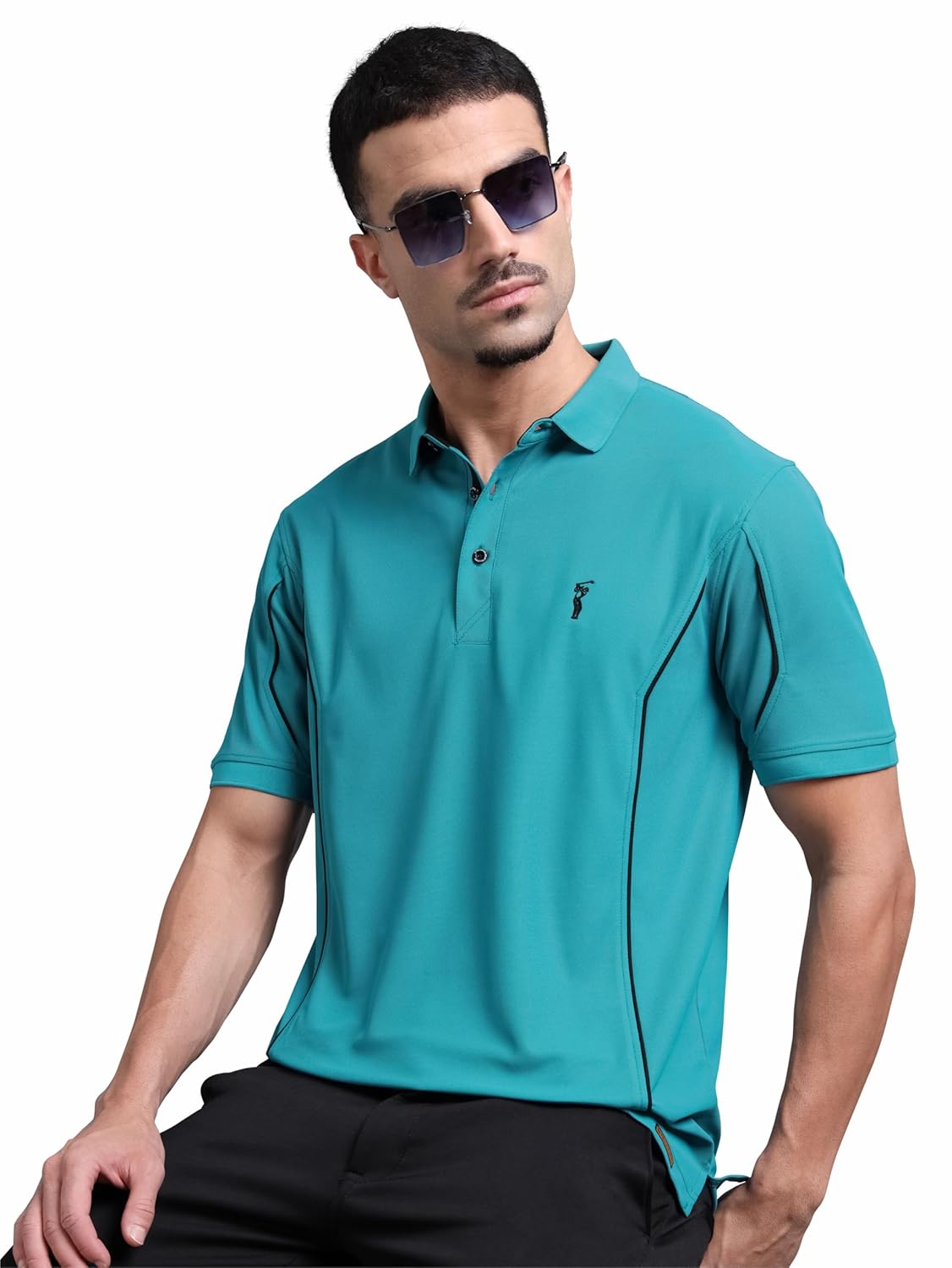 STELLERS Men’s Polo T-Shirt | Feather Touch Feel | Odour Resistant | Wrinkle Free | Quick Dry | Stretchable | Lightweight | Anti-Static | UV Resistance | Anti-Microbial