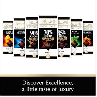 Lindt EXCELLENCE Caramelised Hazelnut, 100g (Pack of 9)