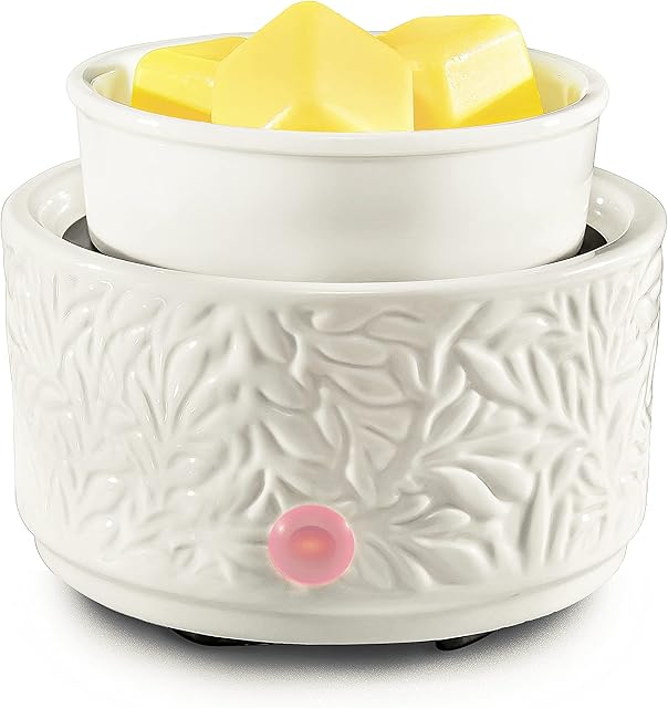 PALANCHY Wax Melt Burner Ceramic 3-in-1 Oil Burner Electric Wax Melt Warmer Candle Wax Warmer Burner Melter Fragrance Warmer for Home Office Bedroom Great Box Packaged