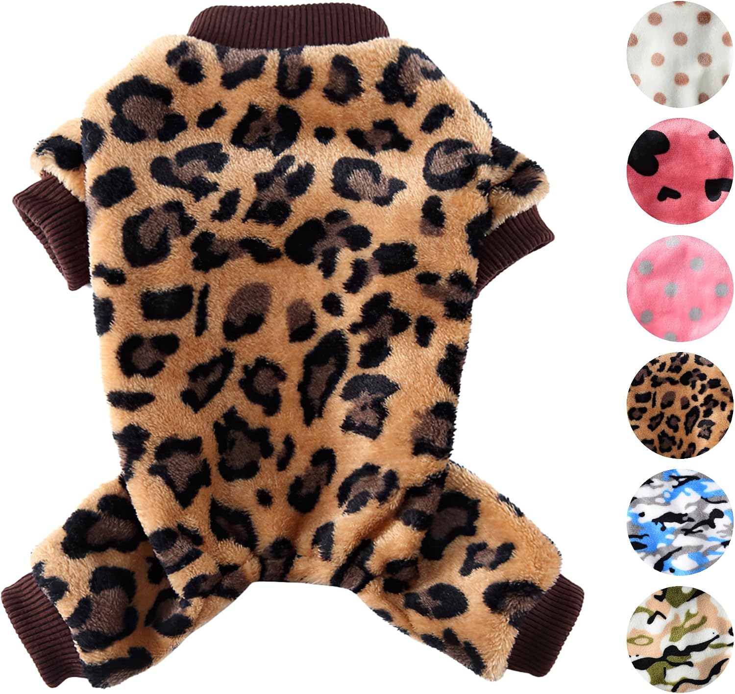 Dog Pajamas for Small Dogs Girl Boy Winter Onesies Pjs Cold Weather Puppy 4 Legged Sweater Clothes for Chihuahua Yorkie Teacup Jumpsuit…