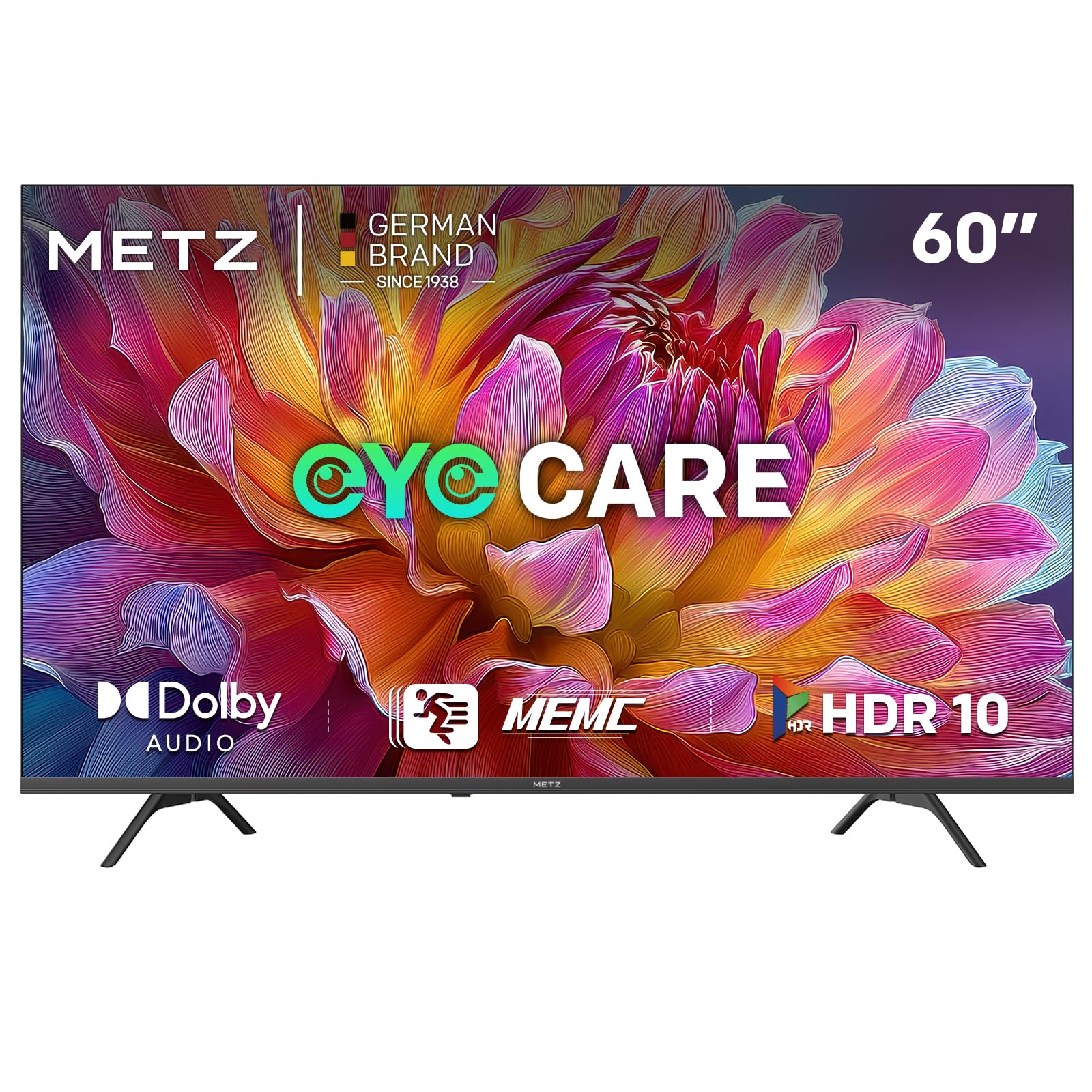 schermo grande 60 pollici smart tv 4k metz uhd