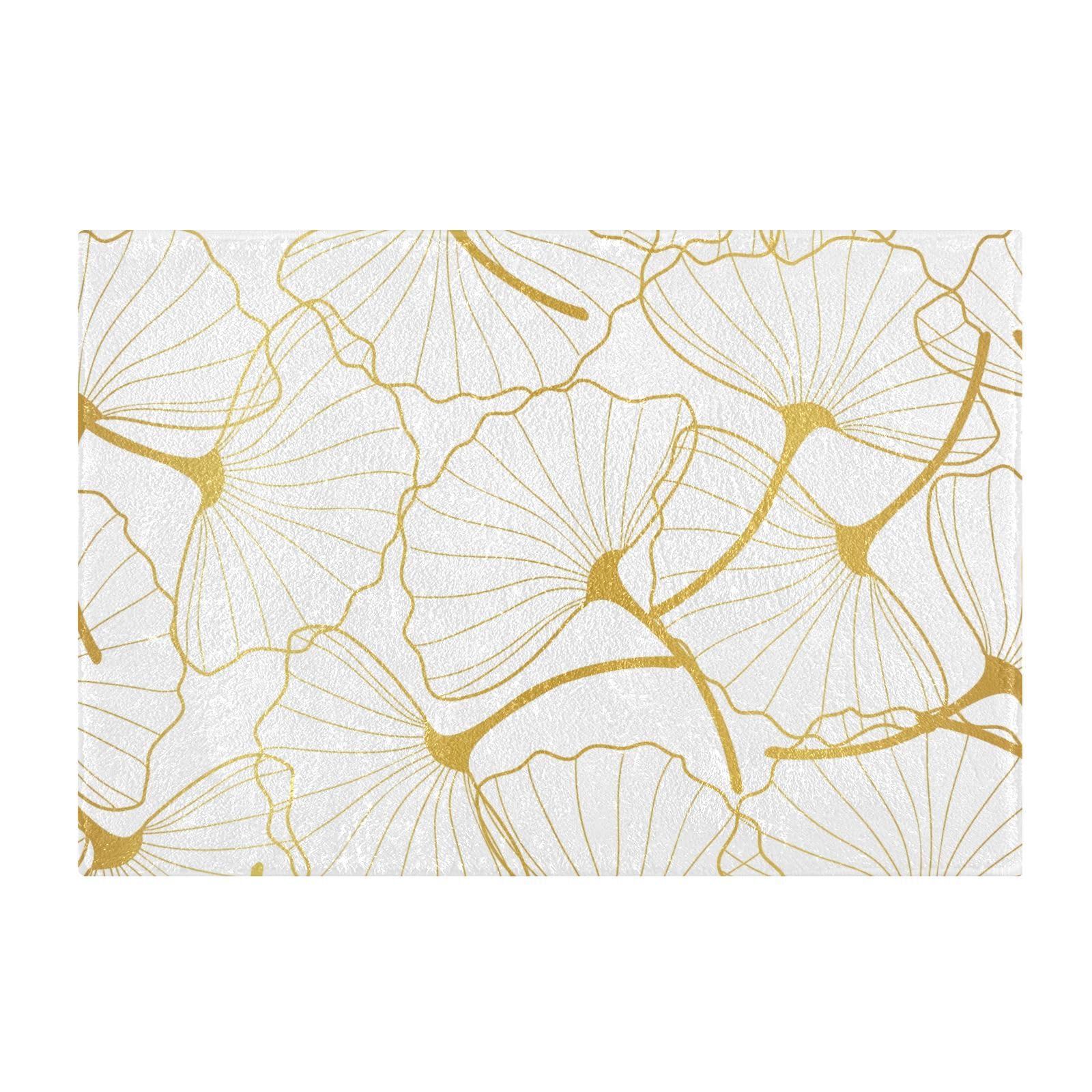 susiyo Bathroom Rug Mat Ginkgo Leaves Bath Mat Super Soft Absorbent Plush Shaggy Bath Rugs Non Slip Quick Dry Bath Carpet for Bathroom Floor Tub