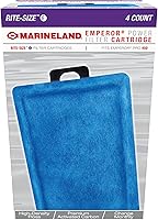 Marineland Rite-Size E Filter Cartridges 4-Pack for Emperor Bio-Wheel Power Filters - Easy Aquarium Water Purification