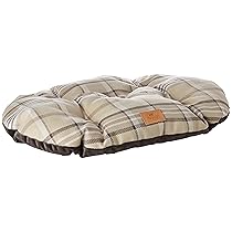 Ferplast Cuscino imbottito per cani e gatti SCOTT 55, 4, Double-face, Scozzese, Soffice velluto, Lavabile, Marrone