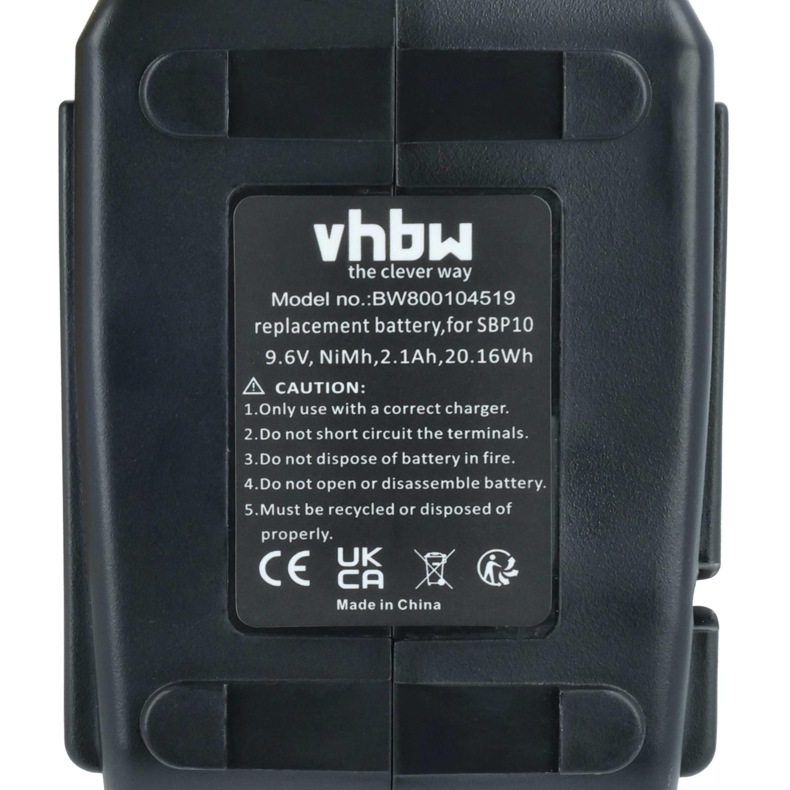 vhbw 3 x akumulator zamienny do Hilti SPB105, 265605, 334584, 315078, SBP10 do narzędzi (2100 mAh, NiMH, 9,6 V)