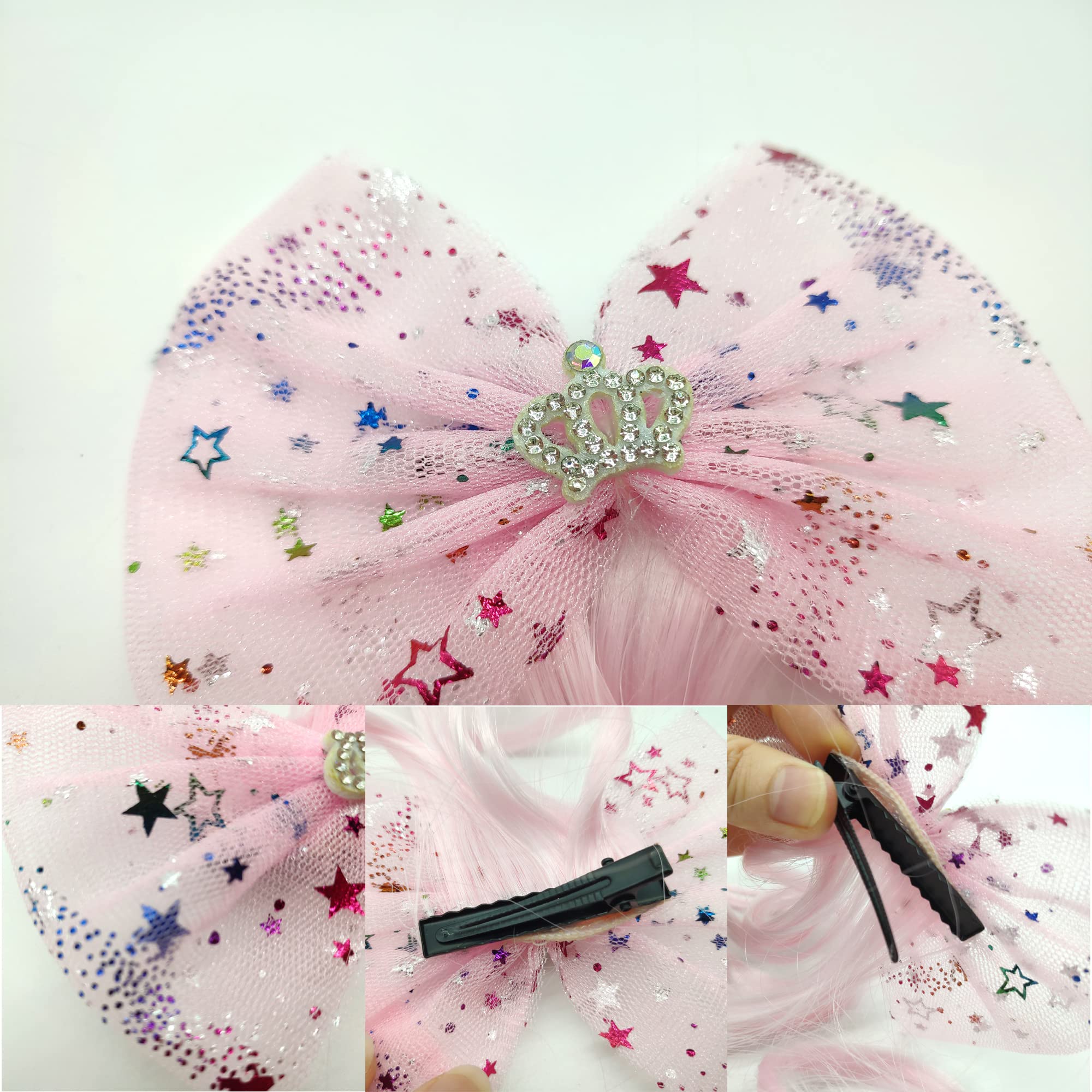Diadema De Trenza Princesa Rapunzel Con Horquilla | Accesorio De Fibra Química Para Cosplay Y Fiestas