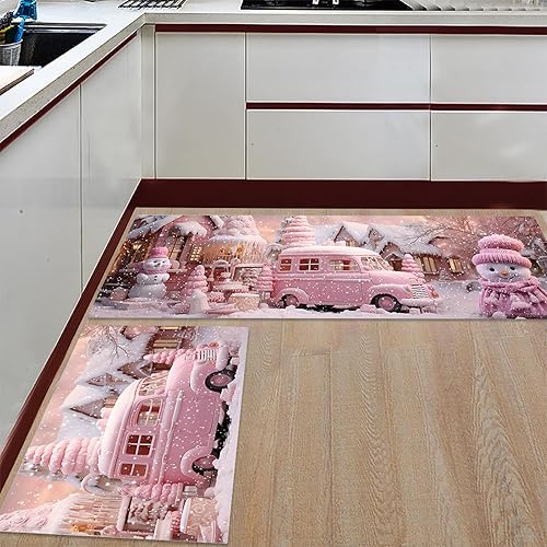 Miniatura 2 de T&H XHome Alfombras y tapetes de cocina para el 4 de julio, Día de la Independencia, bandera de Estados Unidos azul y rojo, estrellas vintage con