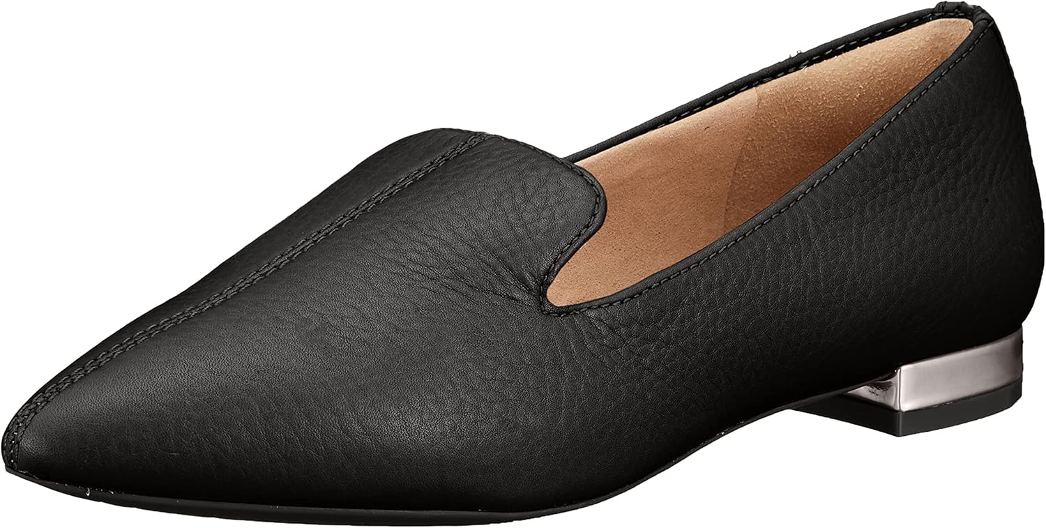 Rockport Women's Total Motion Adelyn Loafer Flat, Black Leather, 7