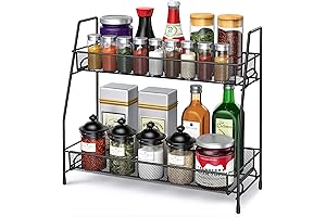 Versatile Spice Rack Organizer: Declutter Kitchen and Bathroom Spaces