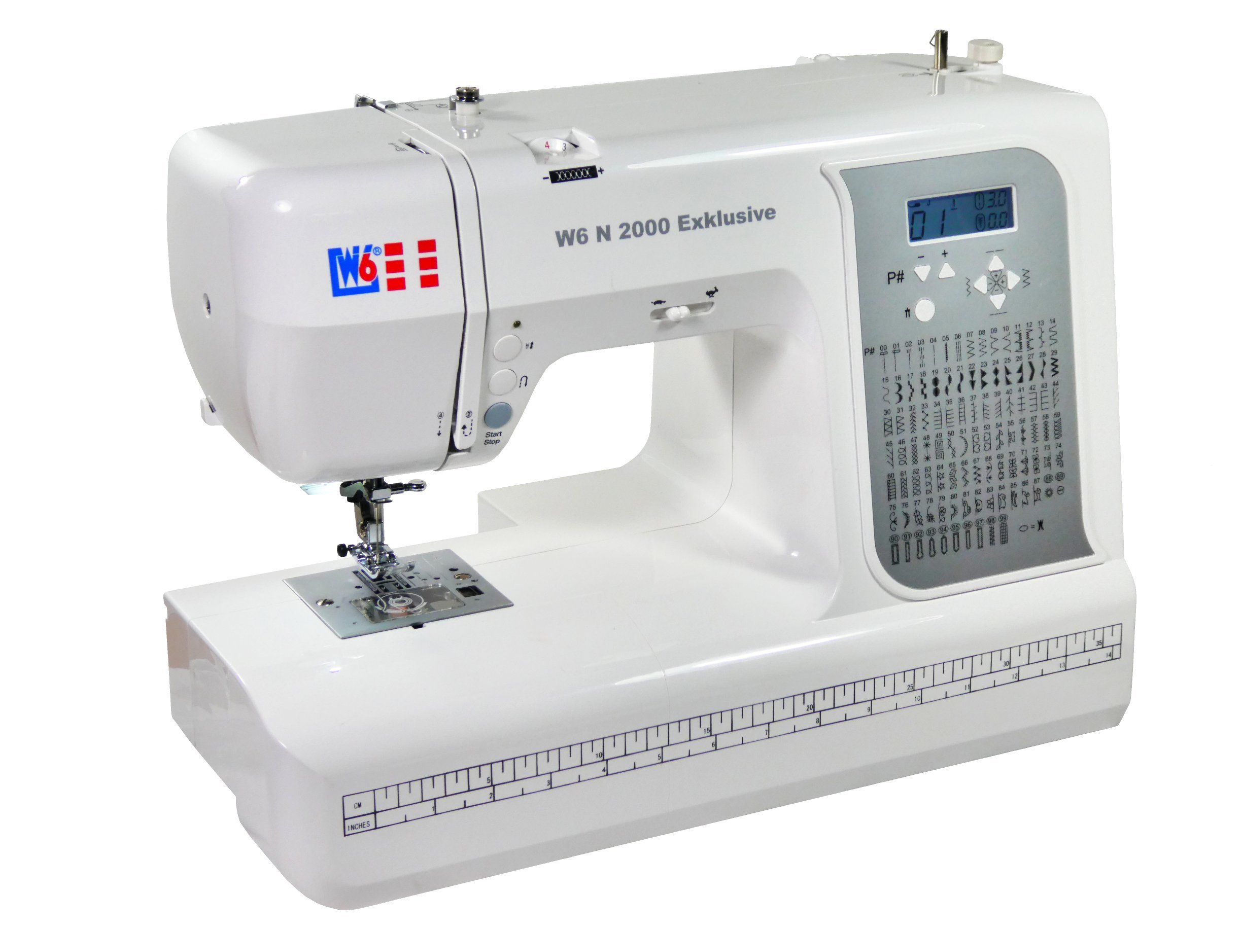 W6 WERTARBEIT W6 N 2000 Exklusive Computer-Nähmaschine-Nähen, Patchen, Quilten (100 Programme)